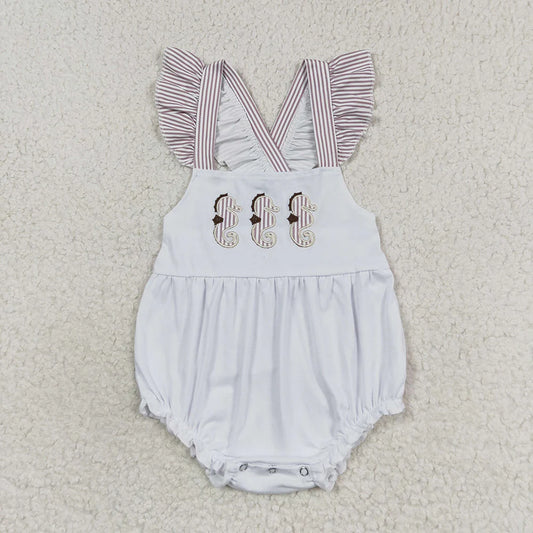 Sibling Boys Baby Girls Sea Horse Rompers Clothes Suits