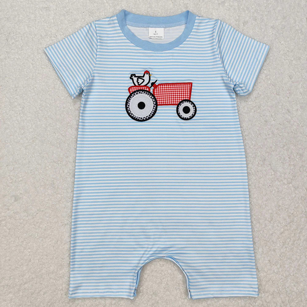Sibling Girls Baby Boys Farm Chicken Rompers Clothes Suits