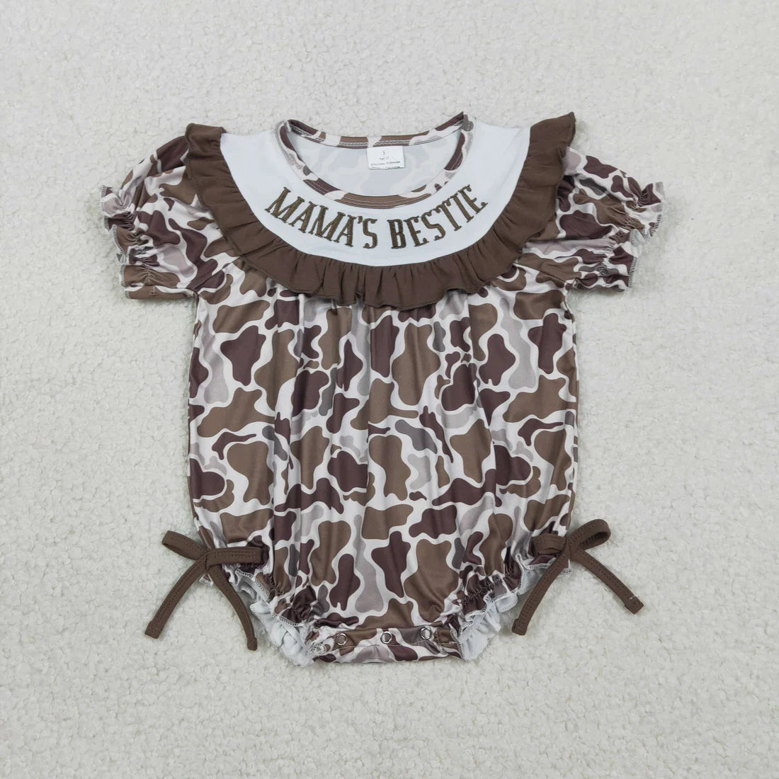 Sibling Embroidery Mama's & Daddy's Boys & Girls Southern Camo Rompers