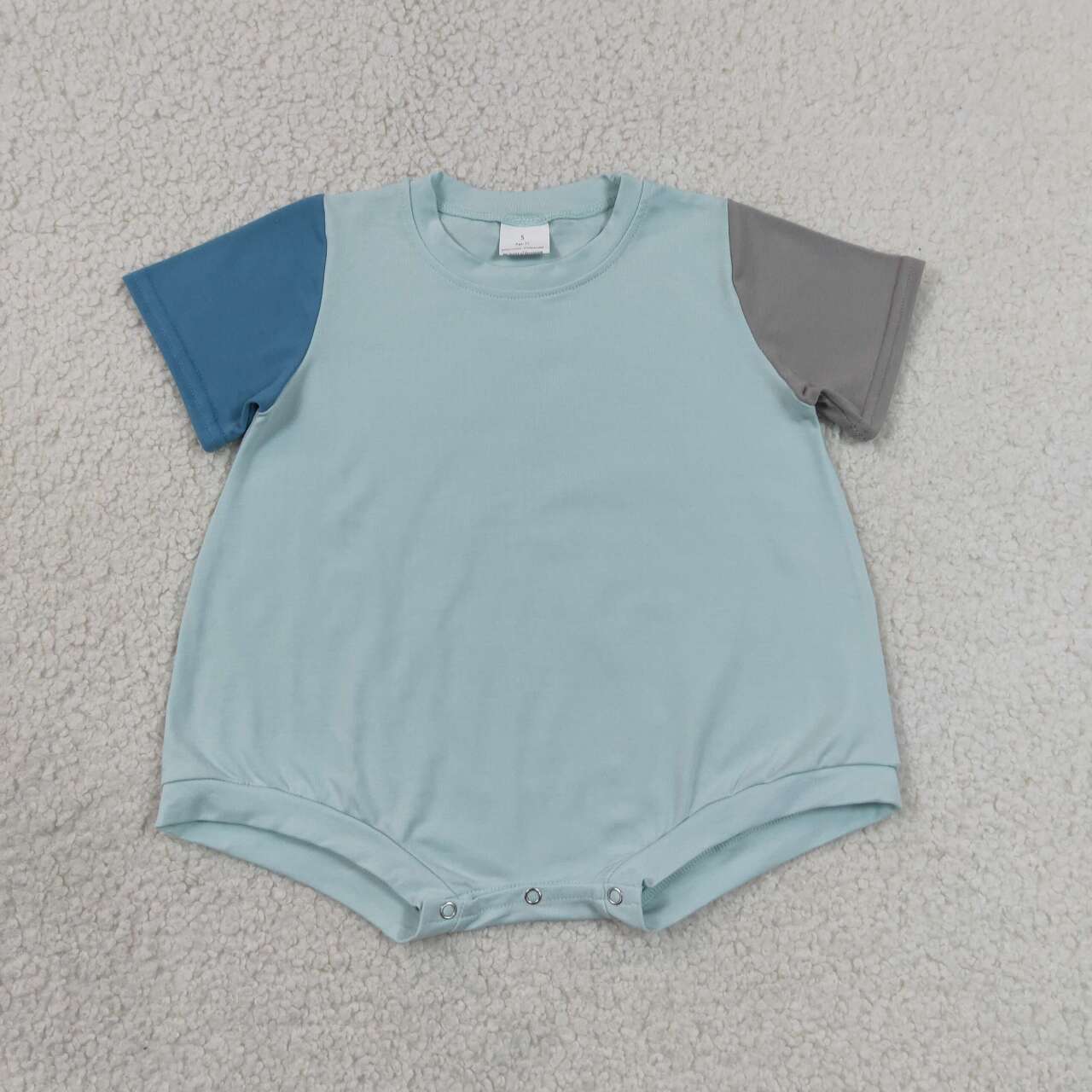 Sibling Baby Girls Boys Cotton Short Sleeve Top with Shorts +Bubble Romper