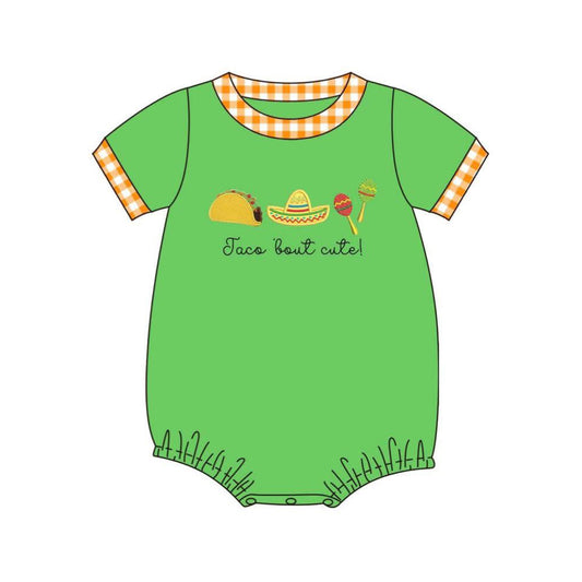 4.2 Baby Boys Taco Short Sleeve Romper Preorder