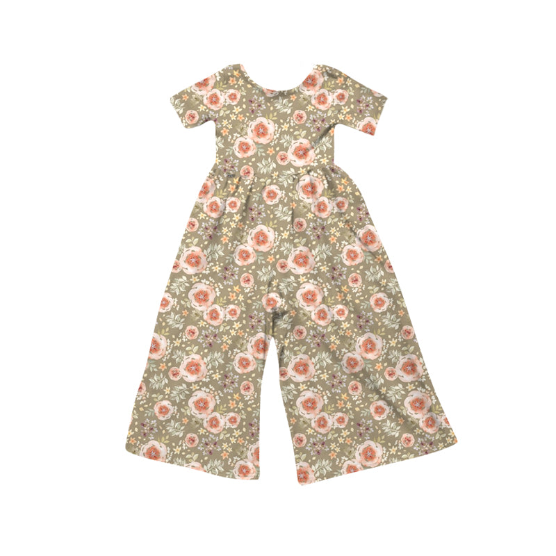 4.16 SR4200 Preorder Flowers Girls Straight Jumpsuits