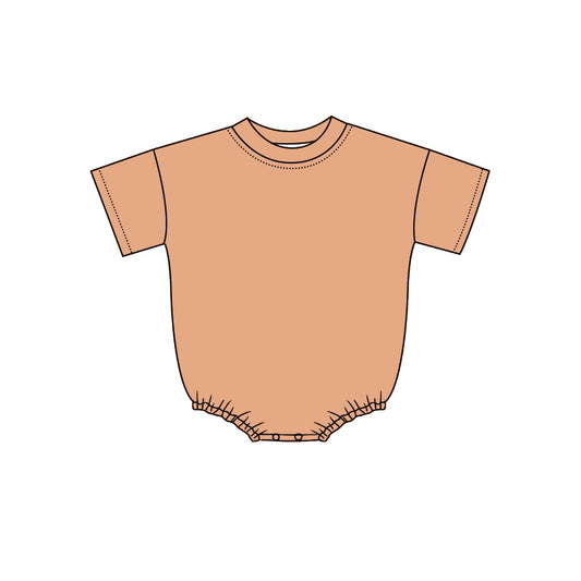 4.29 Baby Girls Boys Short Sleeve Terracotta Bubble Romper Preorder