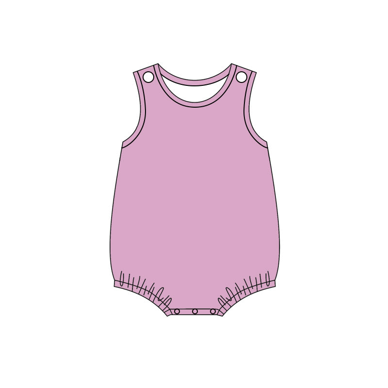 5.6 Baby Boys  Lavender Sleeveless Bubble Romper Preorder