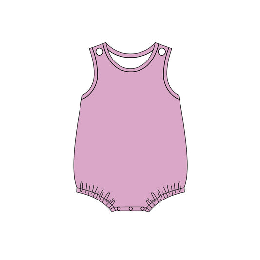 5.6 Baby Boys  Lavender Sleeveless Bubble Romper Preorder