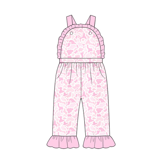5.20 SR4274 Baby Girls Pink Camo Jumpsuit Preorder