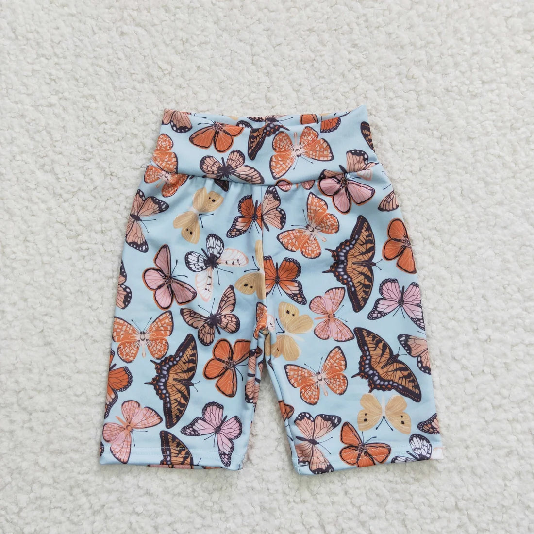 Sibling Kids Girls Floral Butterfly Summer Shorts
