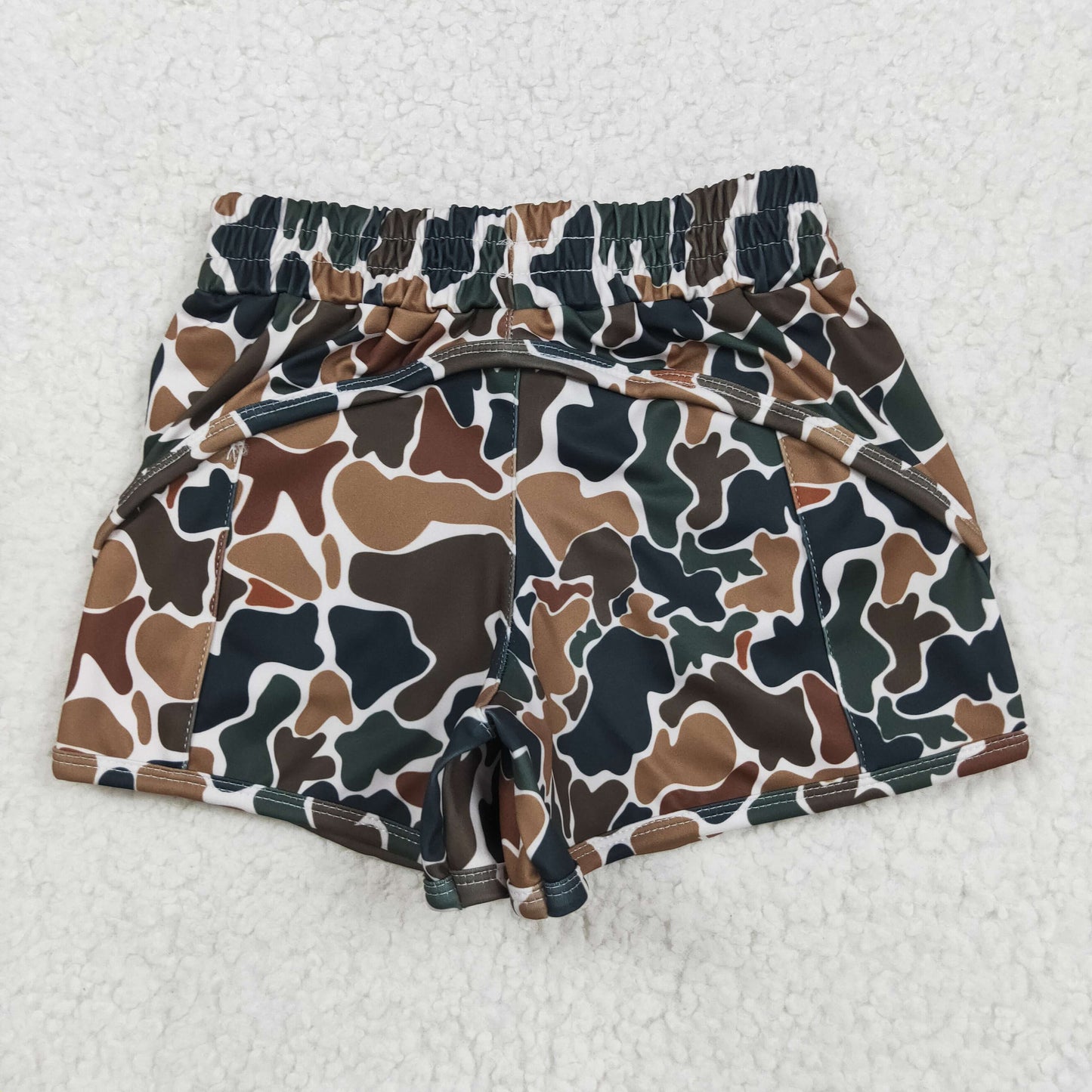 Mama and Me Colorful Leopard Sprinkles Yoga Active Shorts Bottoms