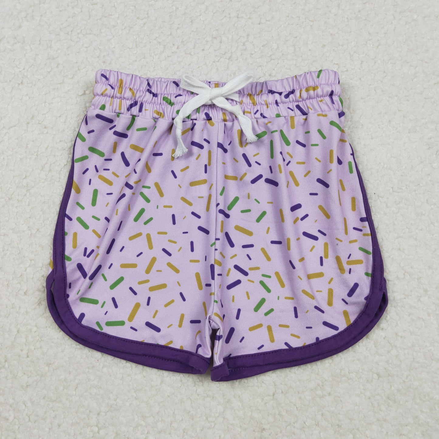 Sibling Baby Boys Girls Mardigras Sprinkles Drip Hoodies Shorts Skorts Bottom
