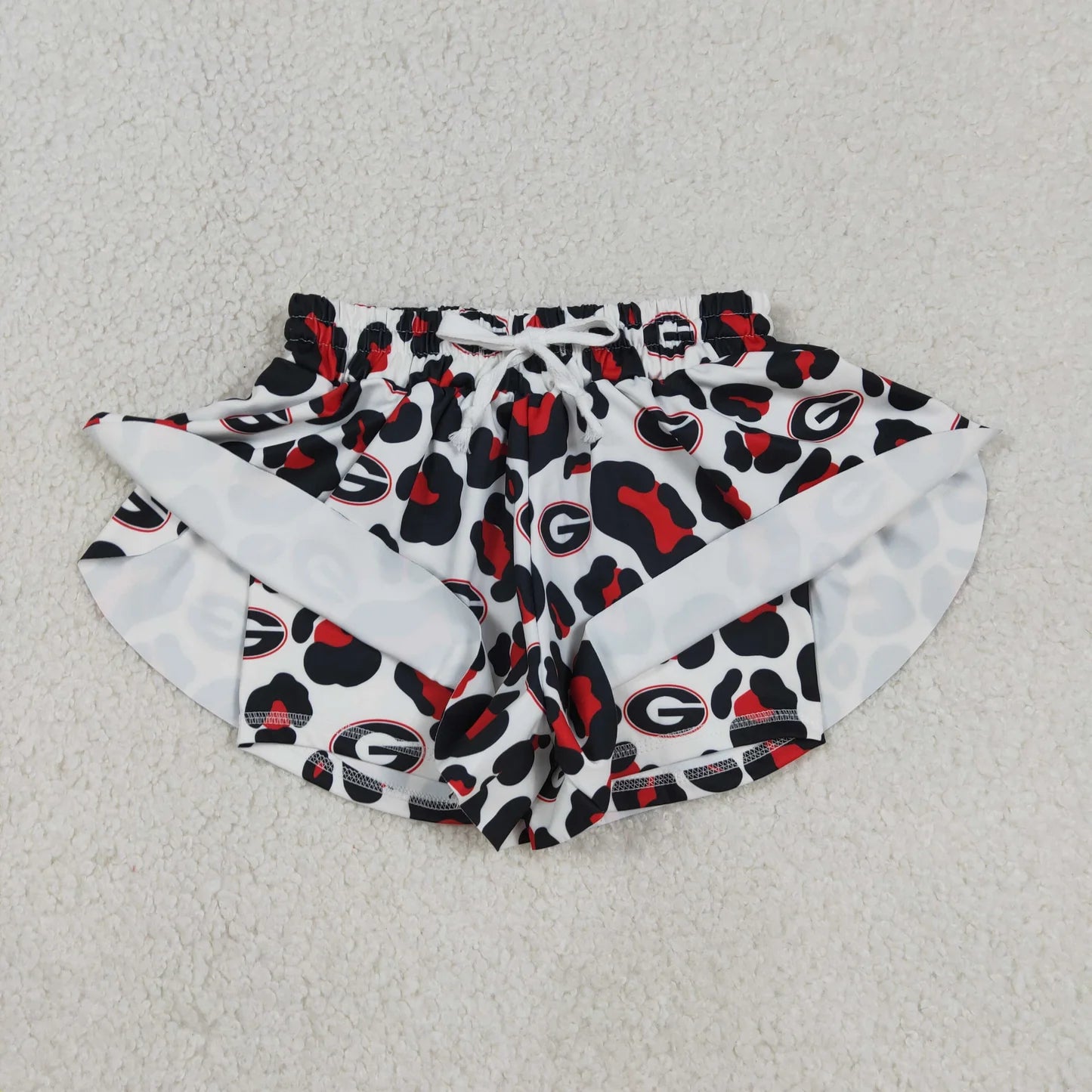 Sibling Baby Girls Leopard Go Team Yoga Active Butterfly Shorts