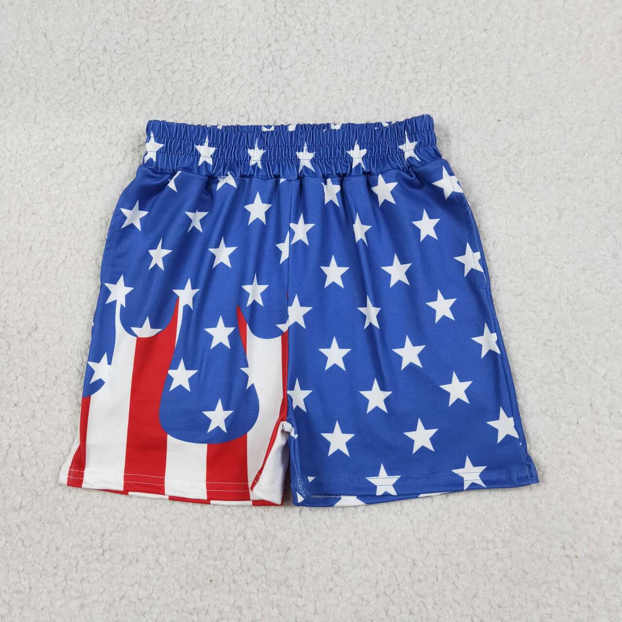Stars Drip Print Boys Outfits Girls Yoga Dress Sibling 4th of July Matching Clothes