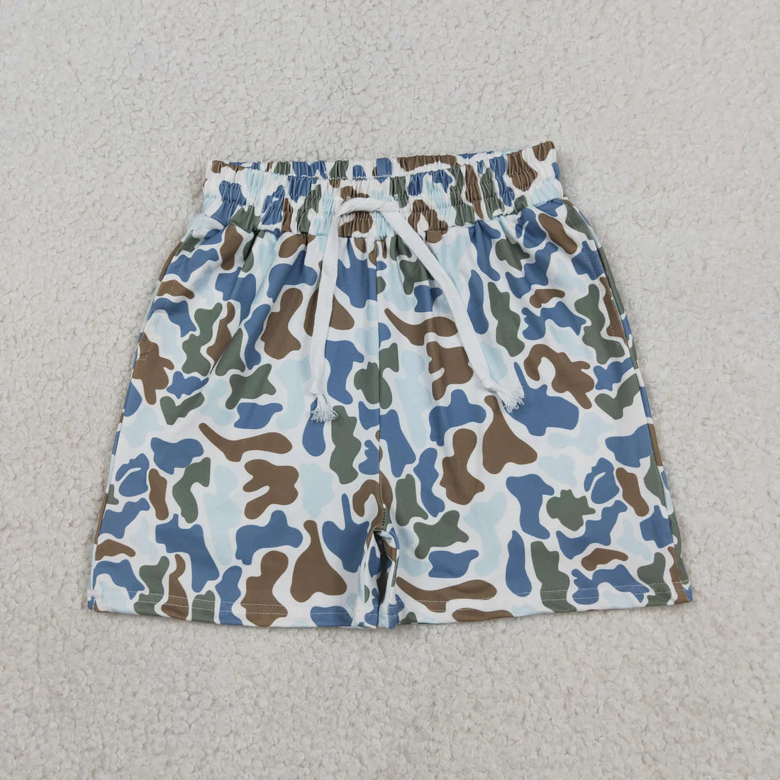 Sibling Baby Boys Southern Team Camo Print Shorts Bottom