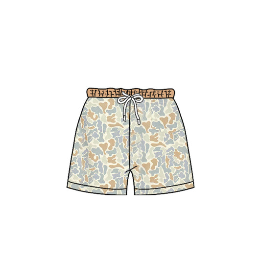 4.7 SS0888 Preorder Khaki Grey Camo Print Boys Bottom Shorts