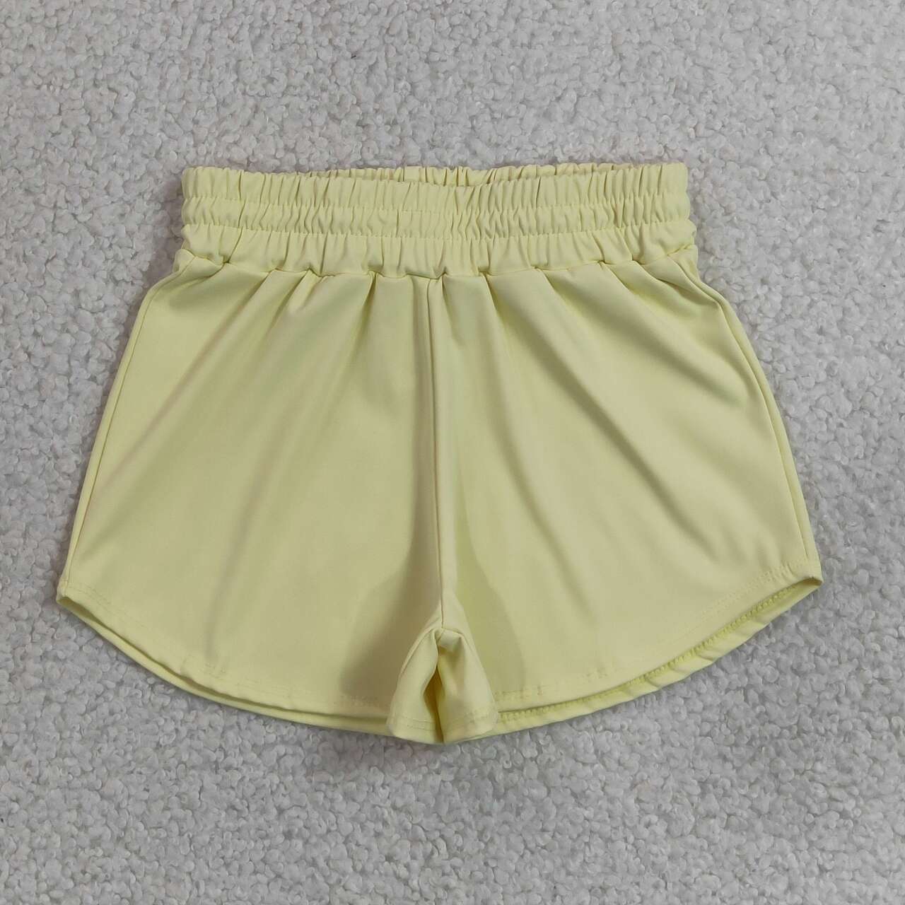SS0899 Yellow Active Kids Girls Bottom Shorts