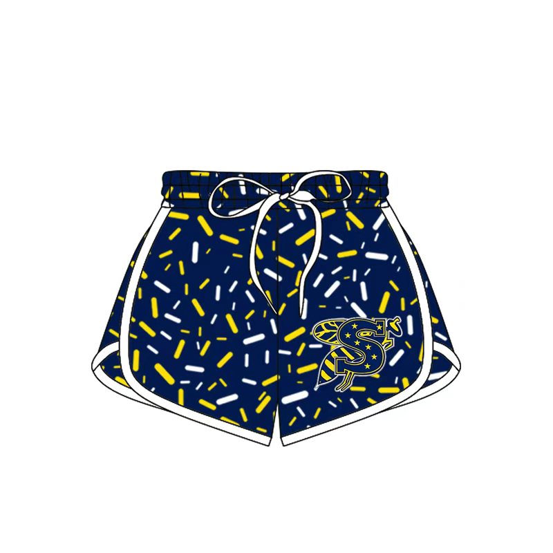 (Custom Design Preorder MOQ 5)  Teams Stephenville Sprinkles Print Girls & Woman Sports Bottom Shorts