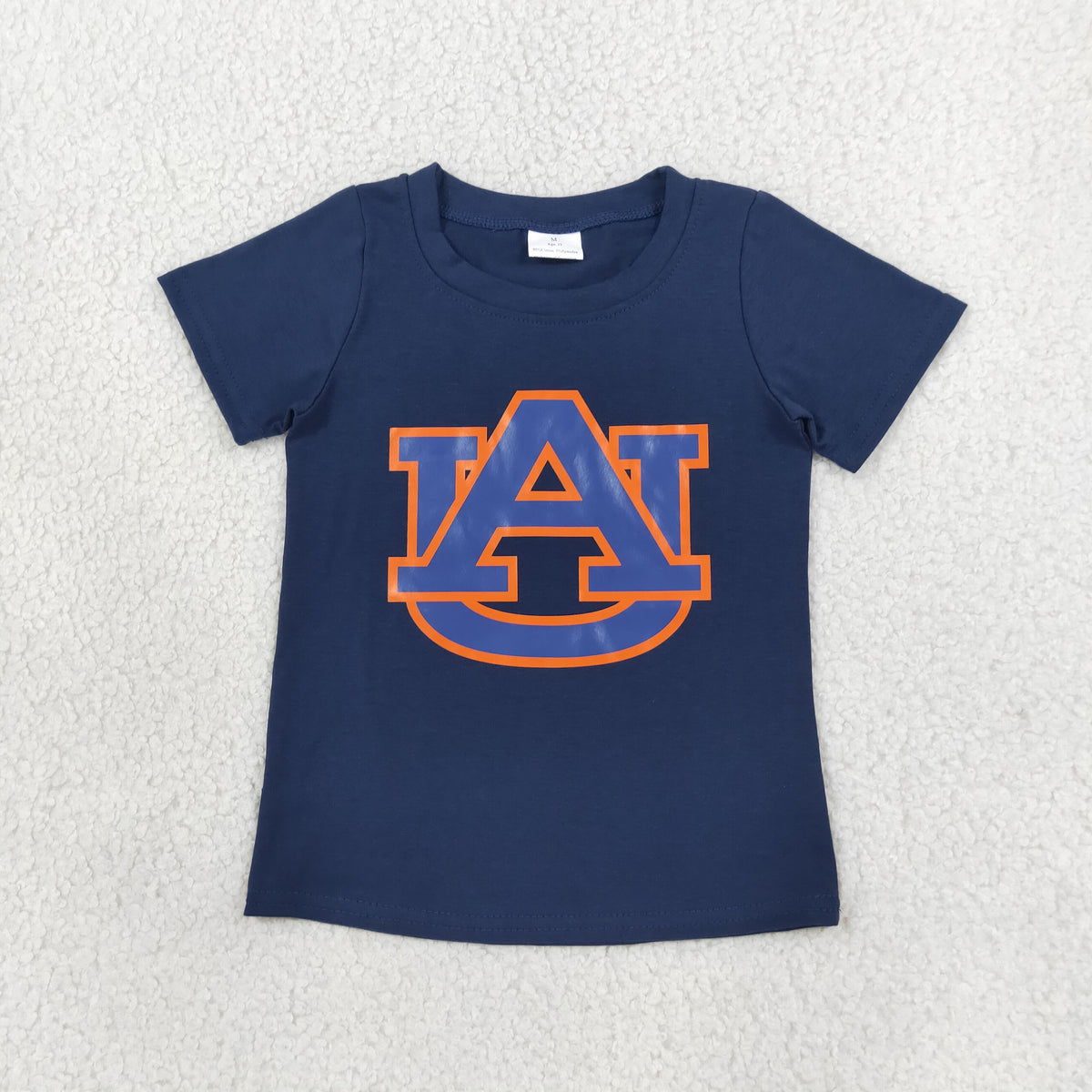 BT1880 Teams Vinyl AU Cotton Kids Auburn Short Sleeve T-shirt Top