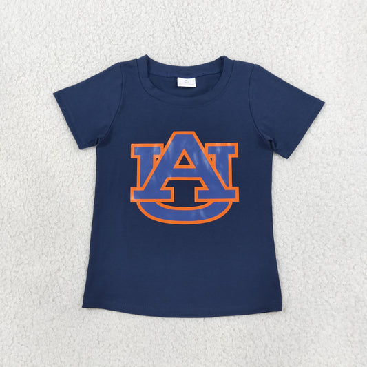 BT1880 Teams Vinyl AU Cotton Kids Auburn Short Sleeve T-shirt Top