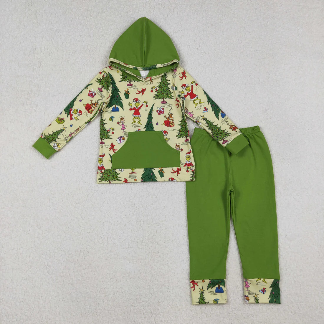 Sibling Baby Boys Girls Grin Gifts Pocket Hoodies Top Leggings Pants Christmas Clothes Sets