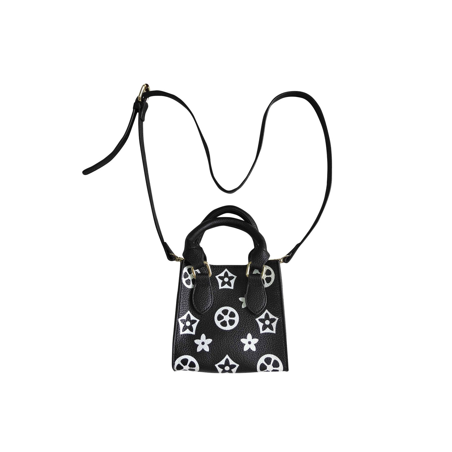 black flower baby girls cute cartoon bags