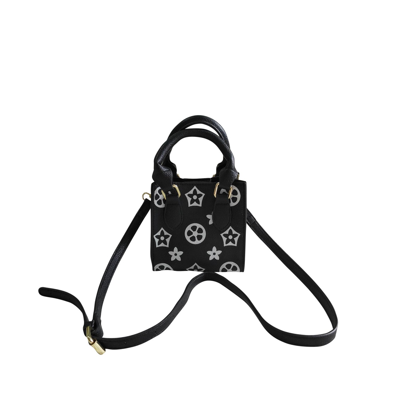 black flower baby girls cute cartoon bags