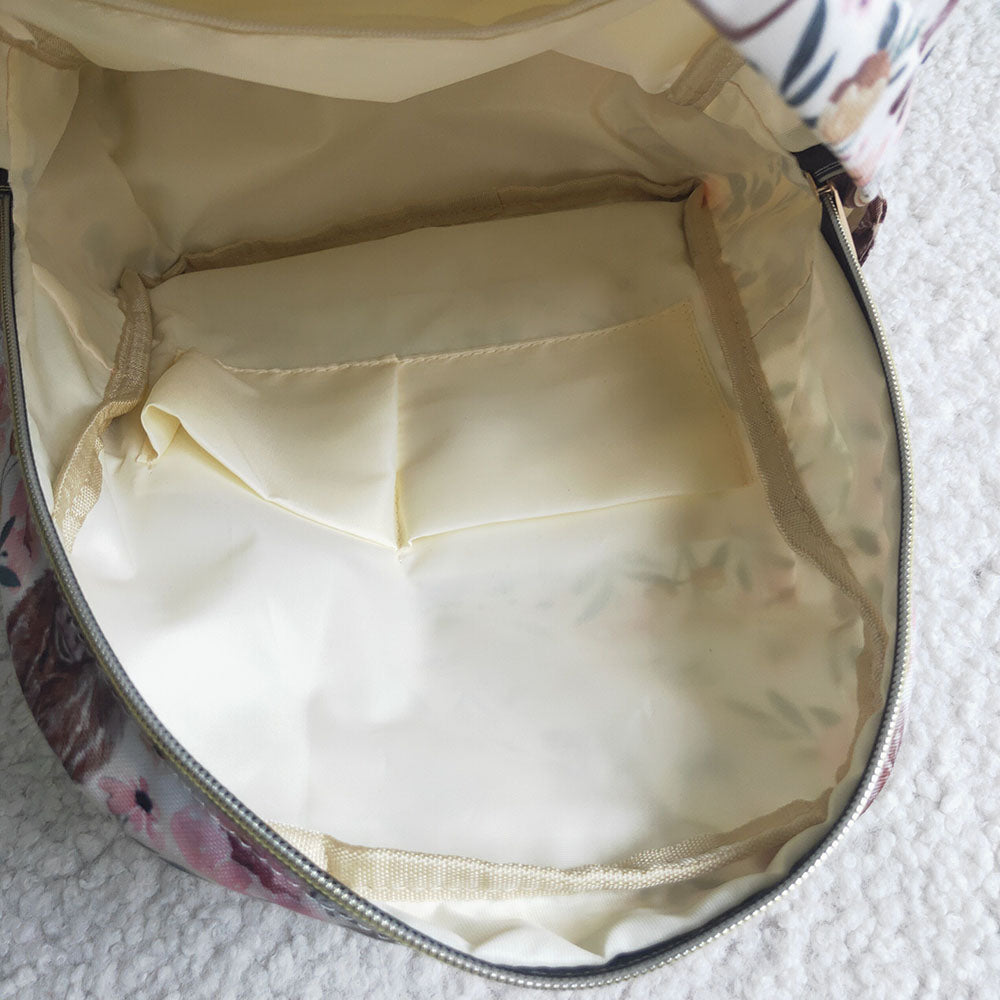 Western cow pink flower back bags
