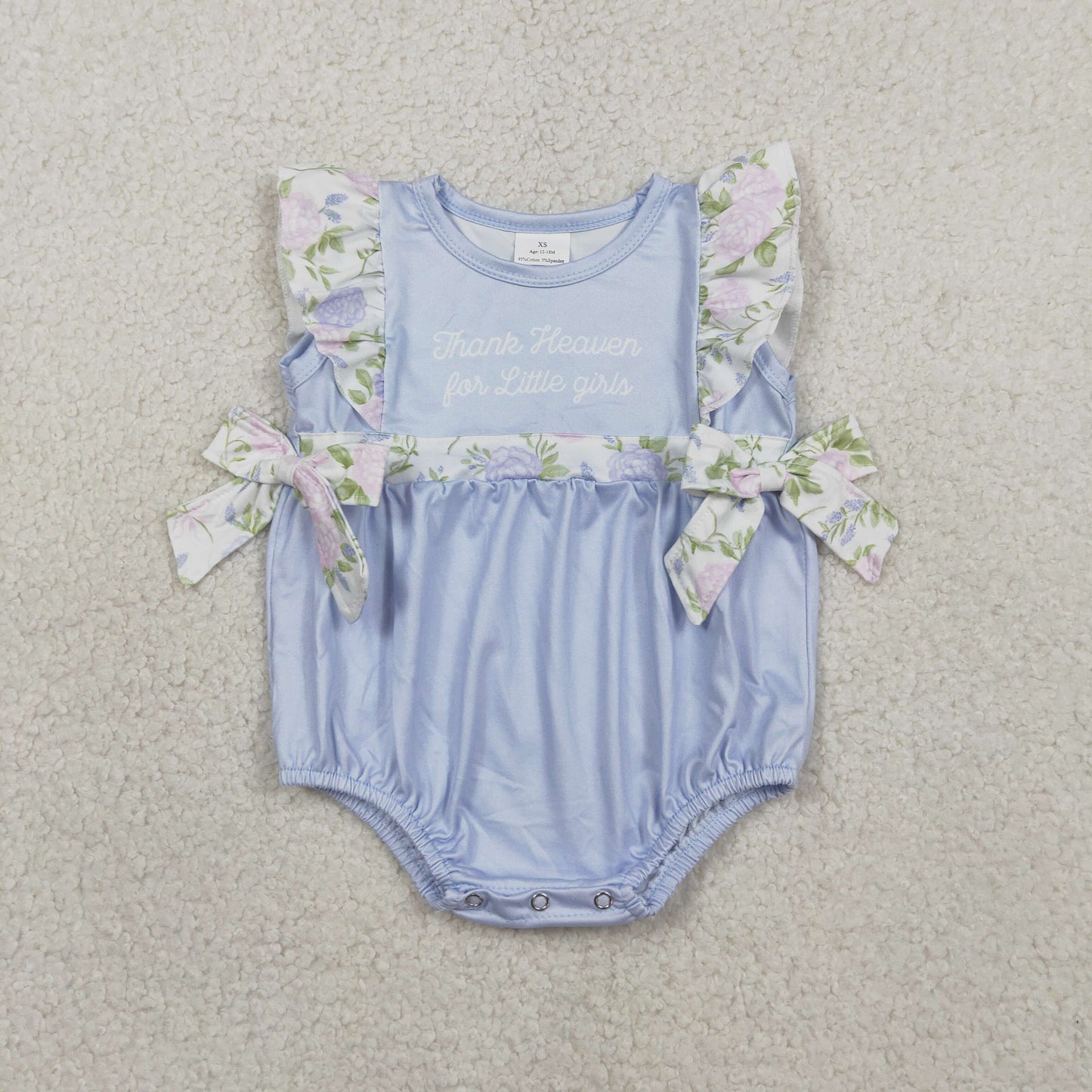 Sibling Baby Thank Heaven For Little Girls Tunic Ruffle Shorts Clothes Set Rompers