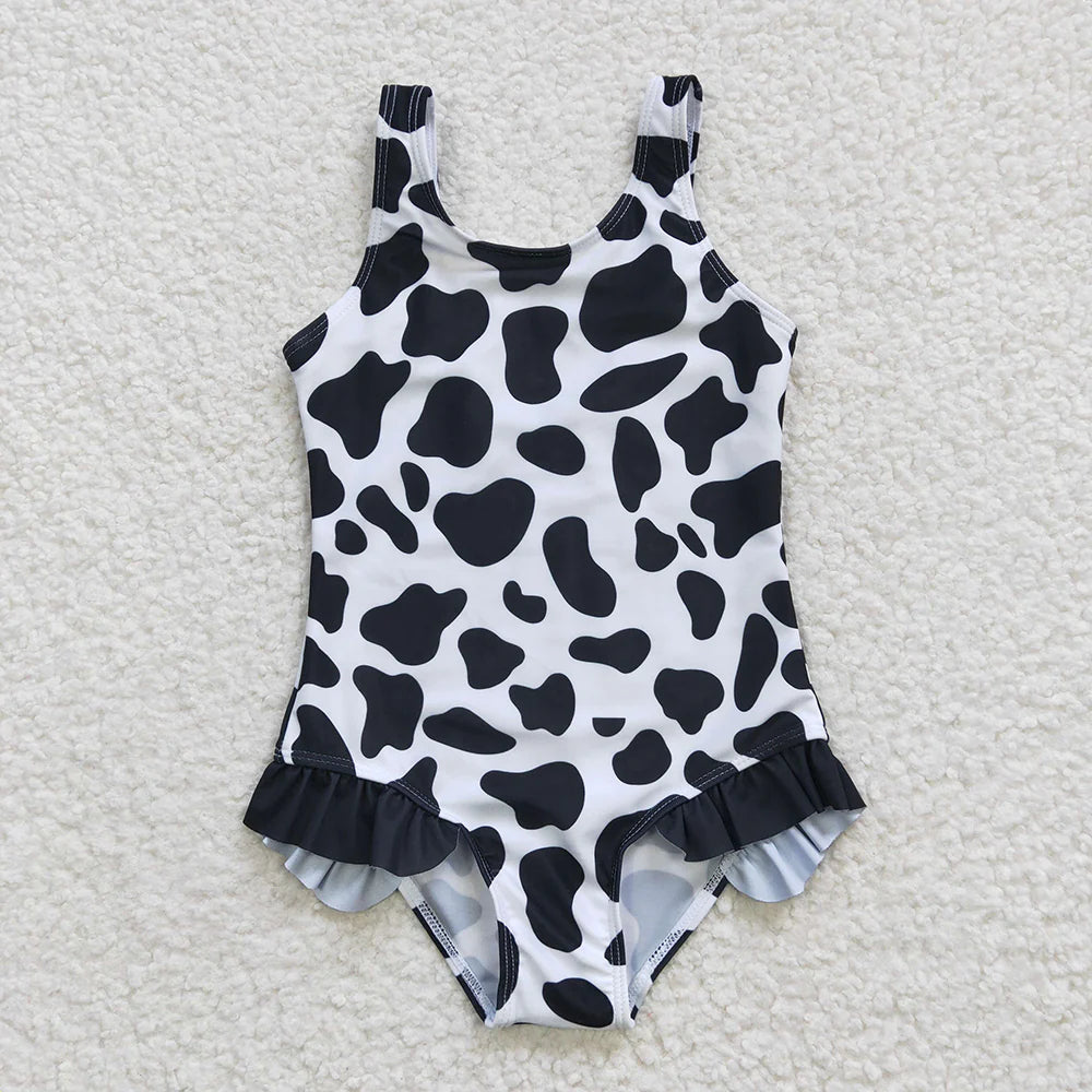 Baby Girls Sibling Western One-piece Swimsuits Bathing Suit