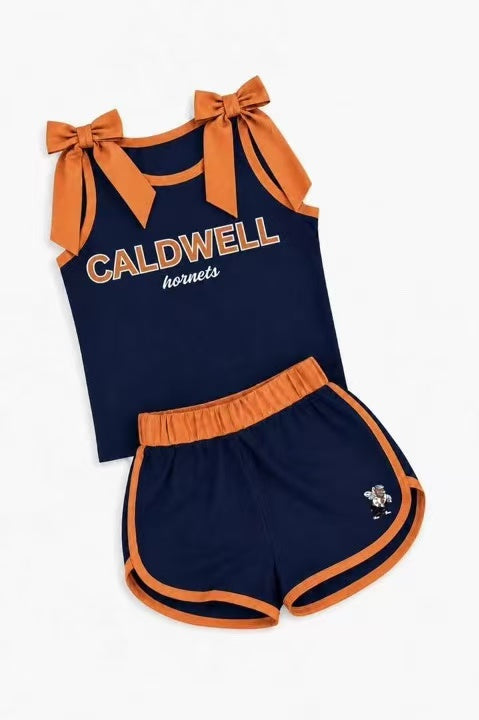Preorder (moq 5) Baby Girls Caldwell Sleeveless Top With Short Team Clothes Sets