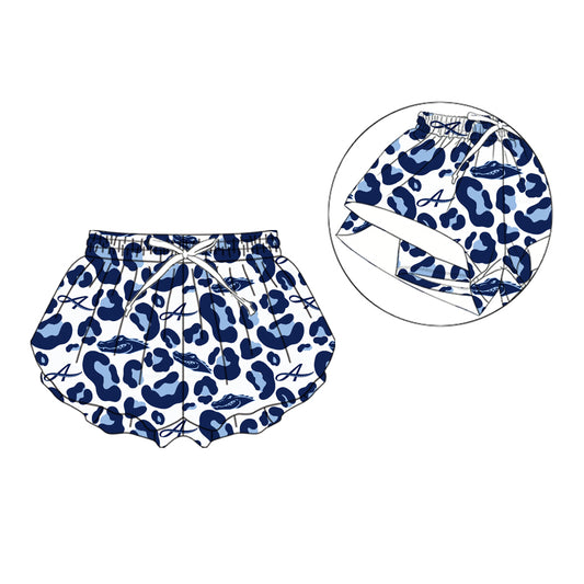 (Custom Design Preorder MOQ 5)  Teams Ascension Episcopal Leopard Print Girls & Woman Bottom Flutter Shorts