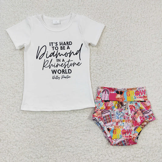 Baby Girls Sing Pink Bummie Sets 5.5