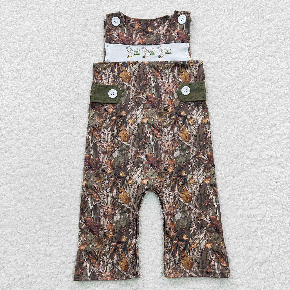 Sibling Baby Girls  Boys Mallard Duck Camo Shorts Outfit /Romper
