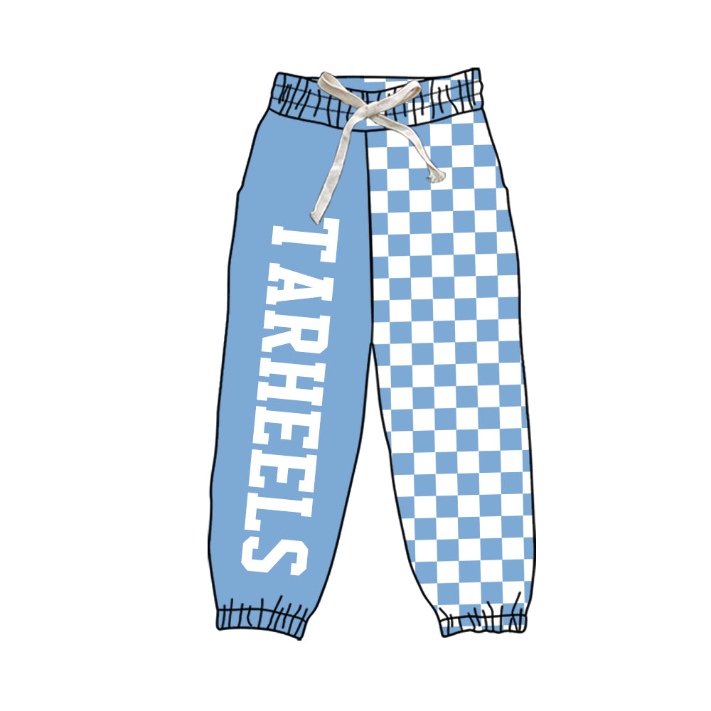 5 MOQ Mommy and Me  Traheels Blue Checked Pants
