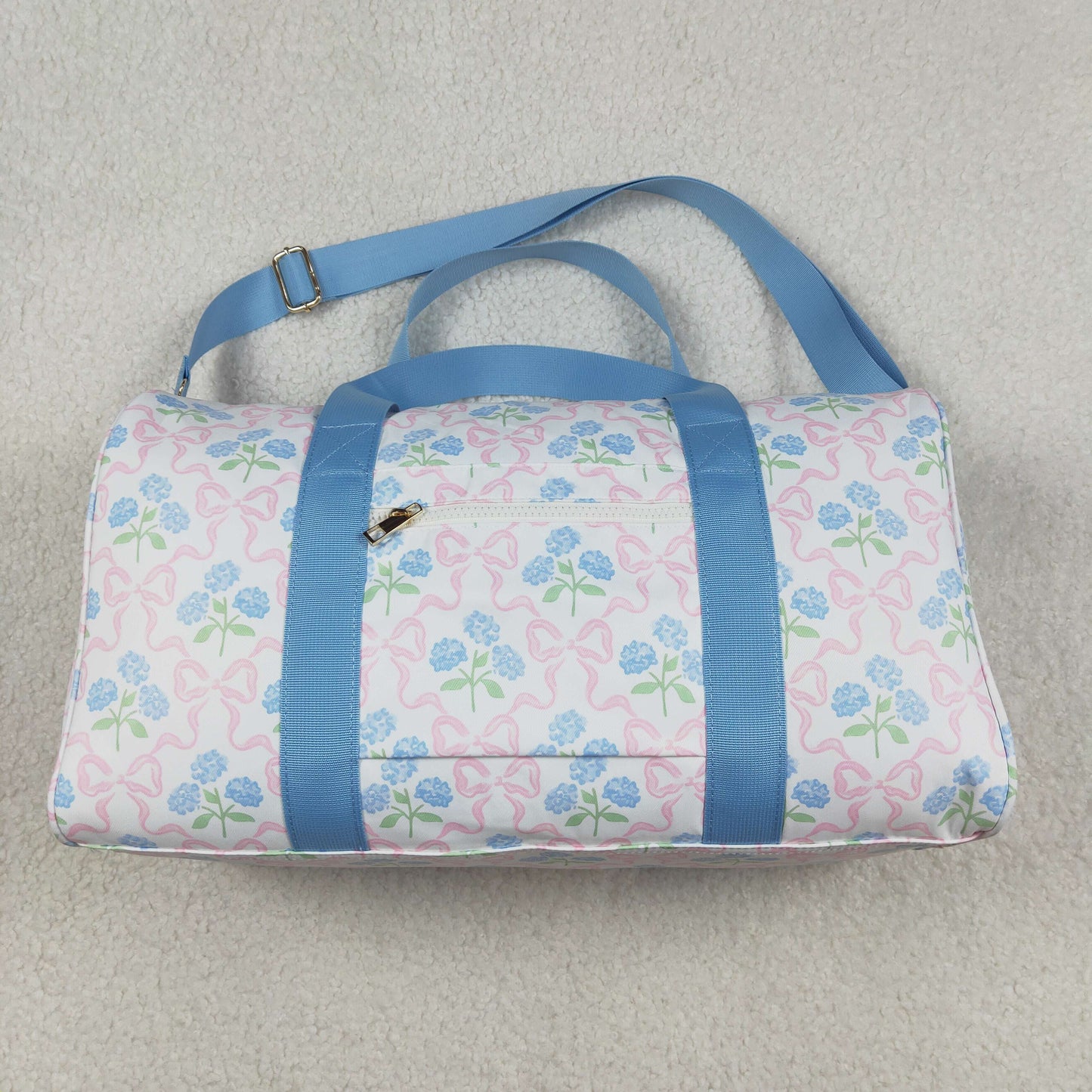 Sibling Ruffle Floral Print Gym Duffle Bags