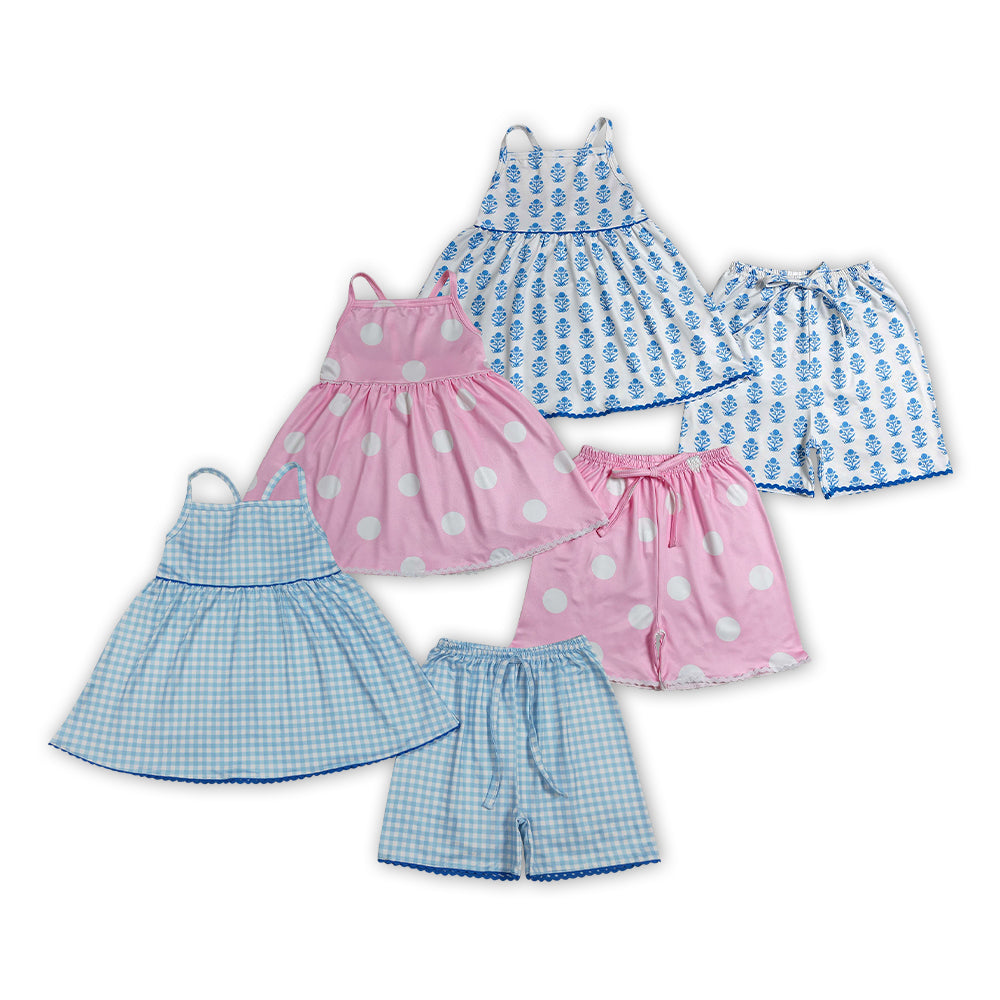 Sibling Baby Girls Strap Tunic Top with Shorts Outfit