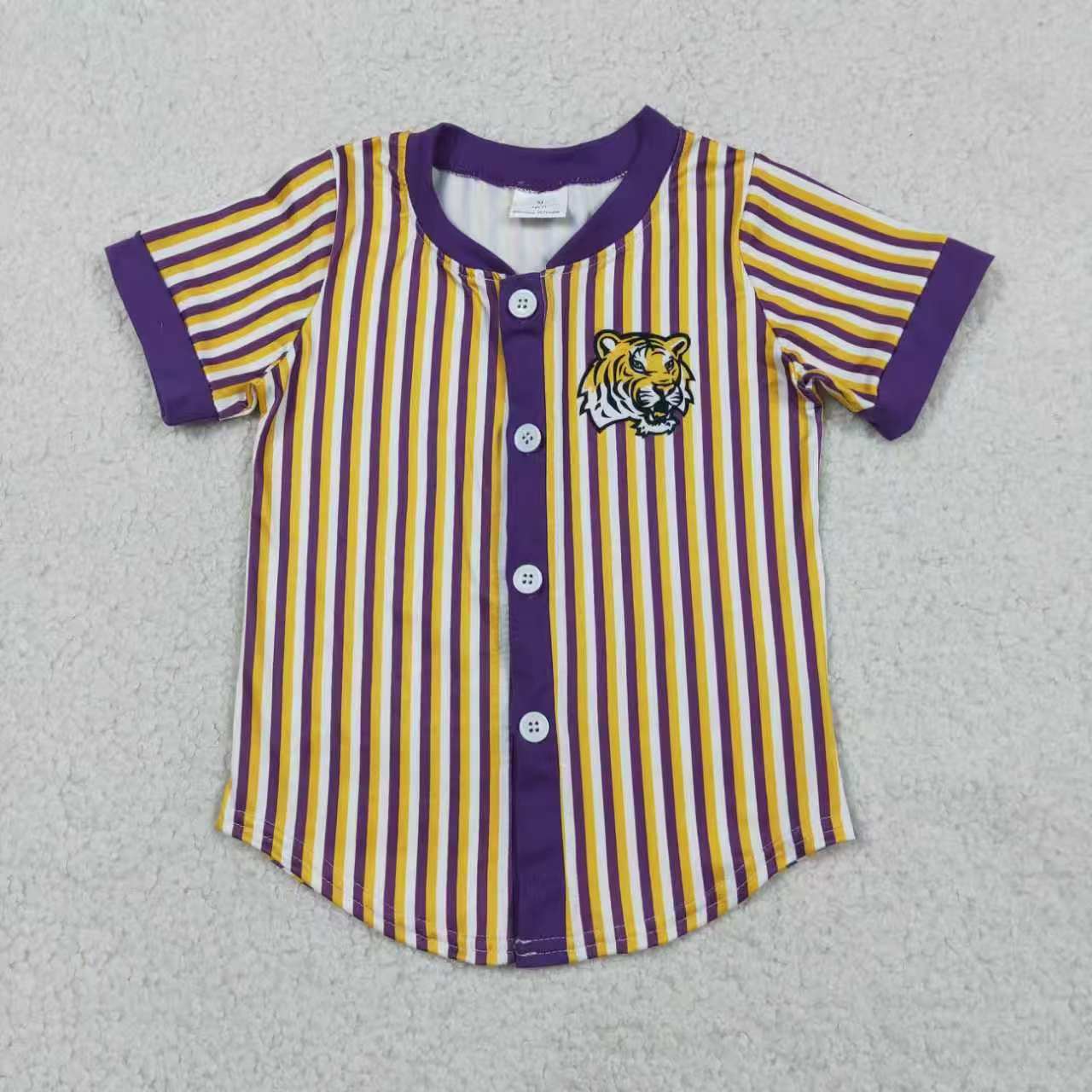 Sibling Baby Boys Sport Team Striped Short Sleeve Shirt Top