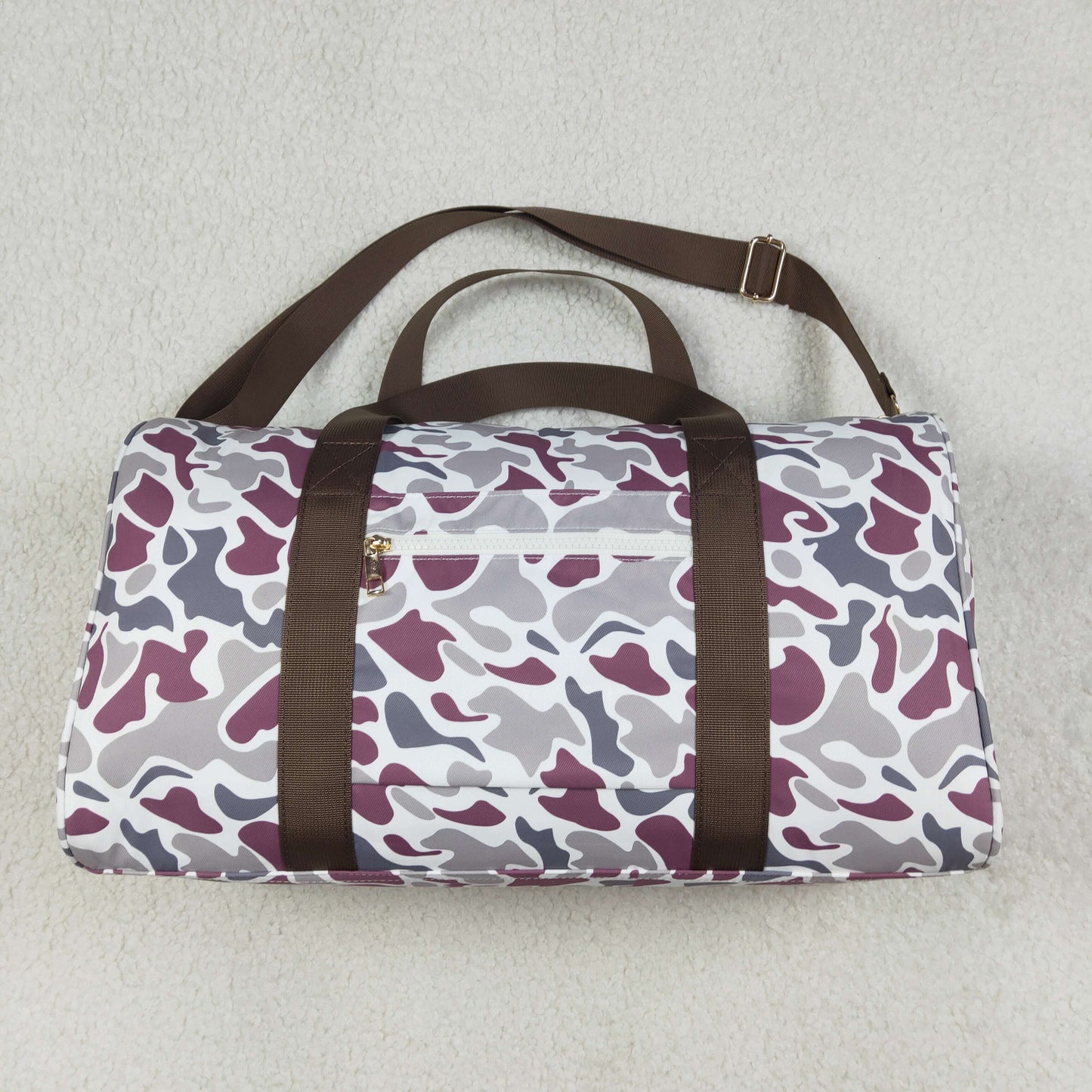 Sibling Adult Ducks Camouflage Western Hunting Duffel Gym Bags
