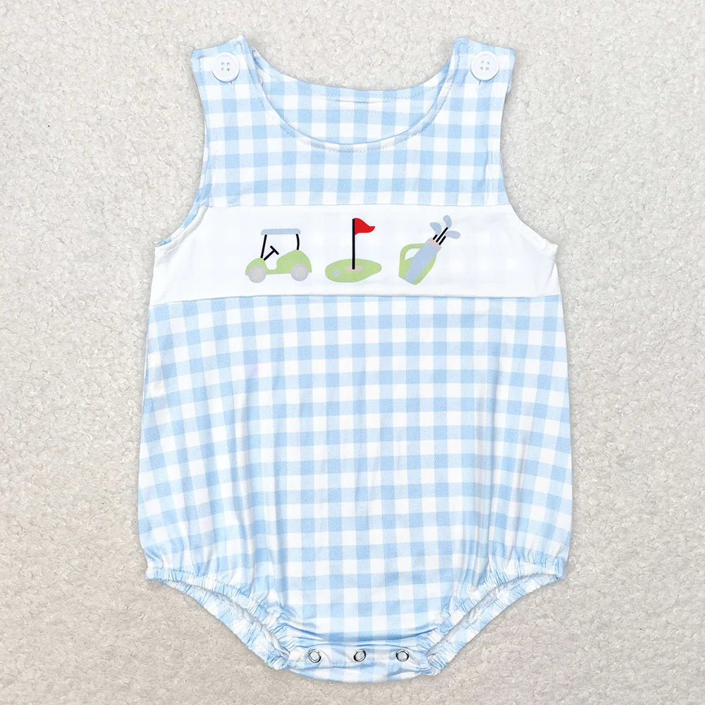 Baby Girls Golf Summer Sibling Rompers Dresses Outfits Clothes Sets