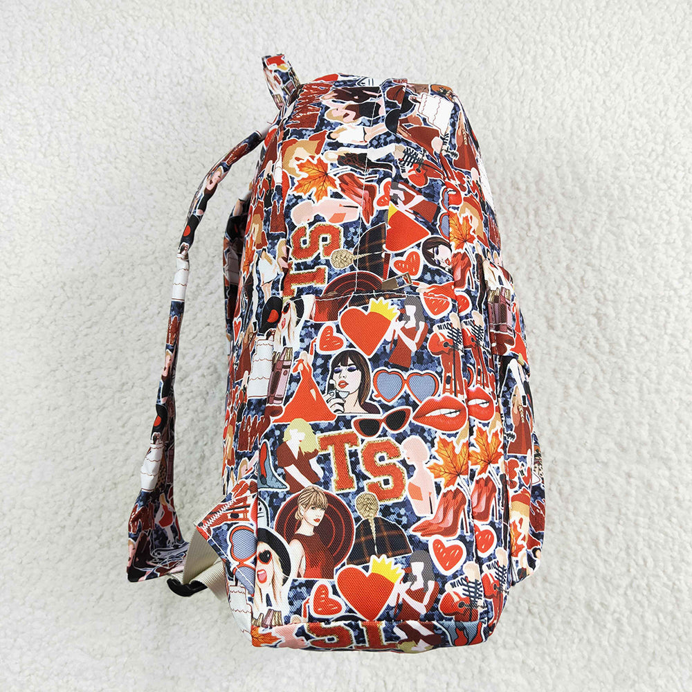 Baby Kids Girls Red Color Singer Backpack Back Bags