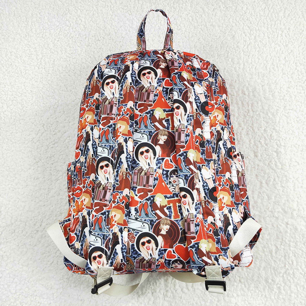 Baby Kids Girls Red Color Singer Backpack Back Bags