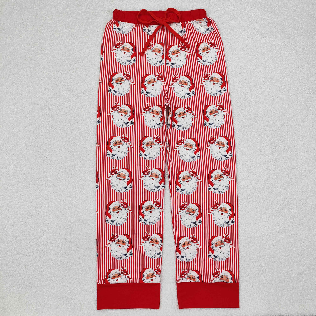Santa Red Stripes Print Family Christmas Styles