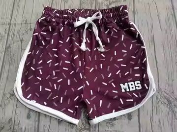 (Custom Design Preorder MOQ 5) Adult Teams MBS Wine Sprinkles Woman Summer Bottom Shorts