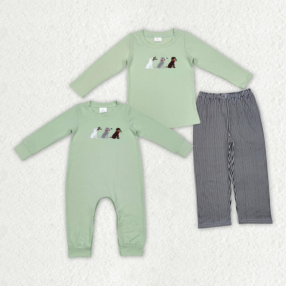 Baby Boys Dogs Hunting Dog Pants Outfit Romper