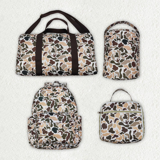 Sibling Kids Adult Deer Camouflage Backpacks Bags Duffles Baskets