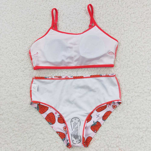 Baby Girls Strawberry 2 Pieces Swimsuits