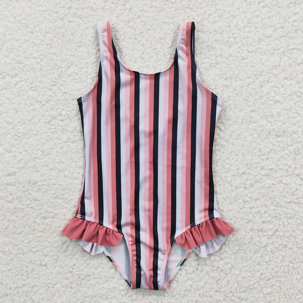 Baby Girls Sibling Western One-piece Swimsuits Bathing Suit